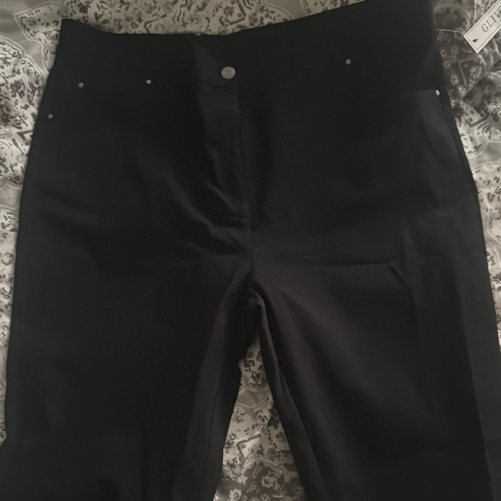 Glimpse Jet Black Trousers